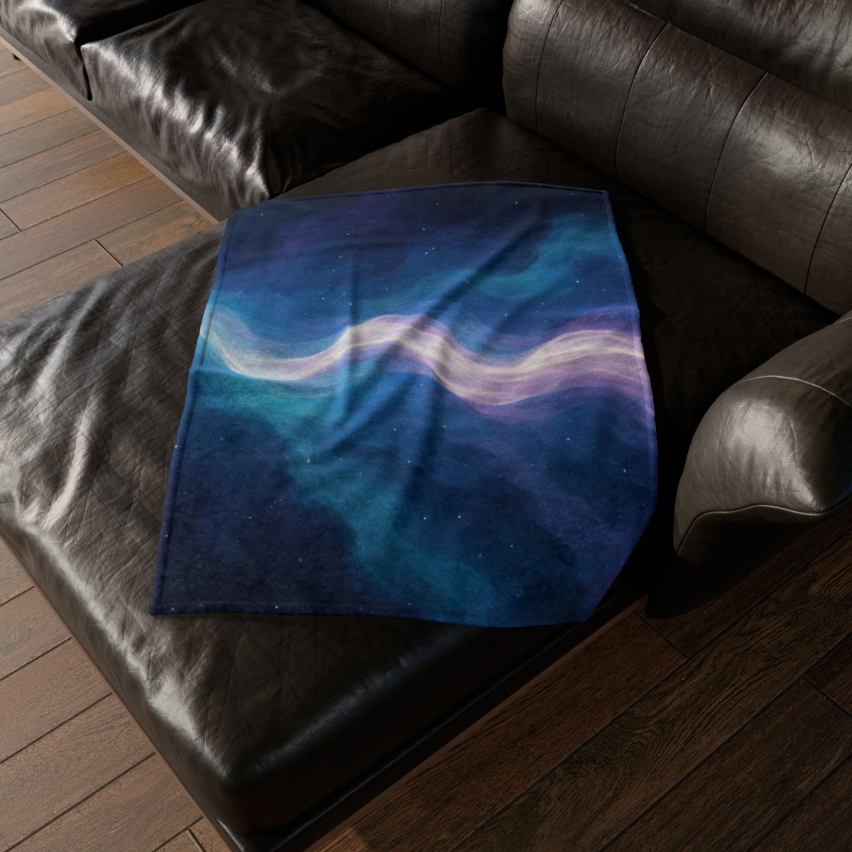 Electro Aurora Nebula Loom personalized cozy blankets