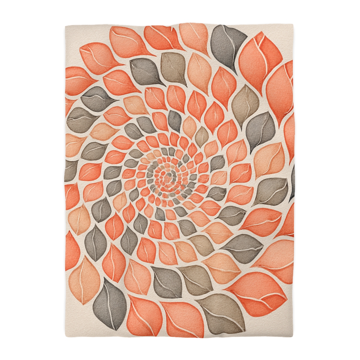 Bud Spiral Time Mosaic designer printed duvets