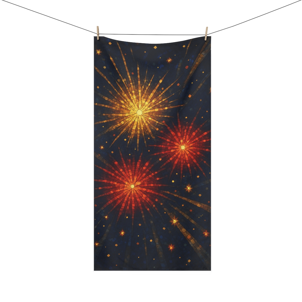 Starburst Cluster Mosaic decorative home towels