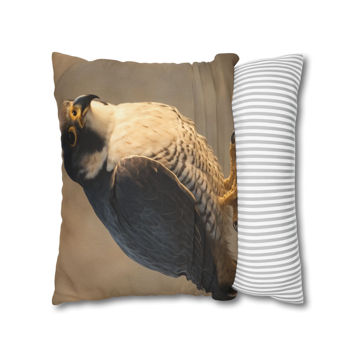 Silver Dusk Peregrine Falcon designer print pillow cases