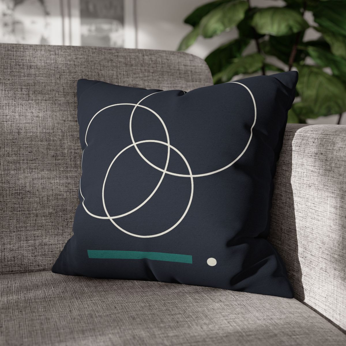 Staggered Rings And Anchored Bar trendy patterned pillow cases