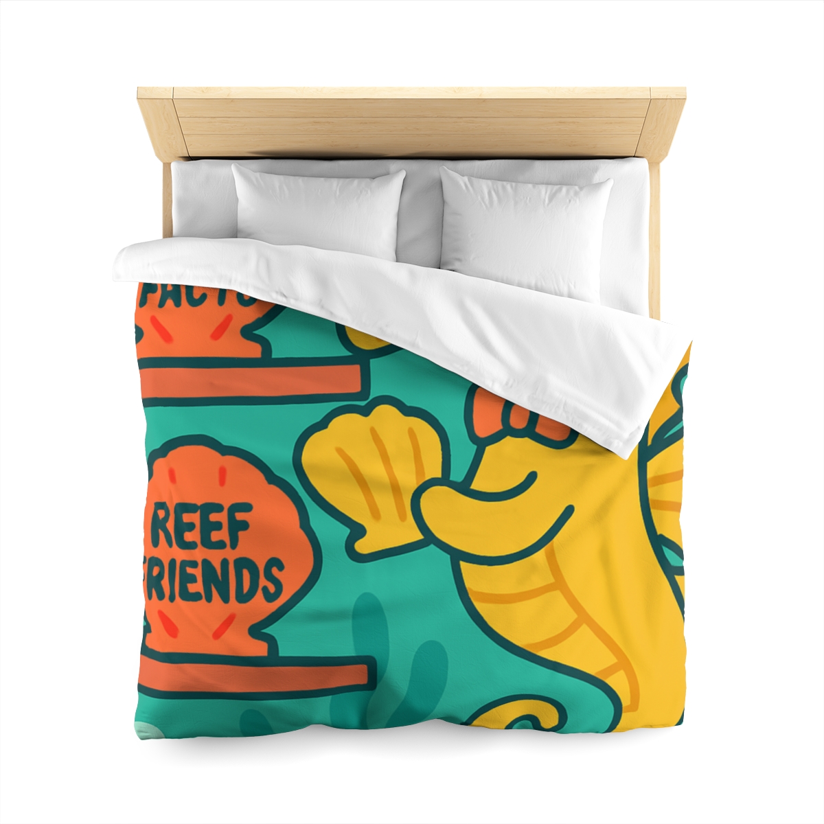 Underwater Library Of The Seahorse Librarian stylish duvet covers