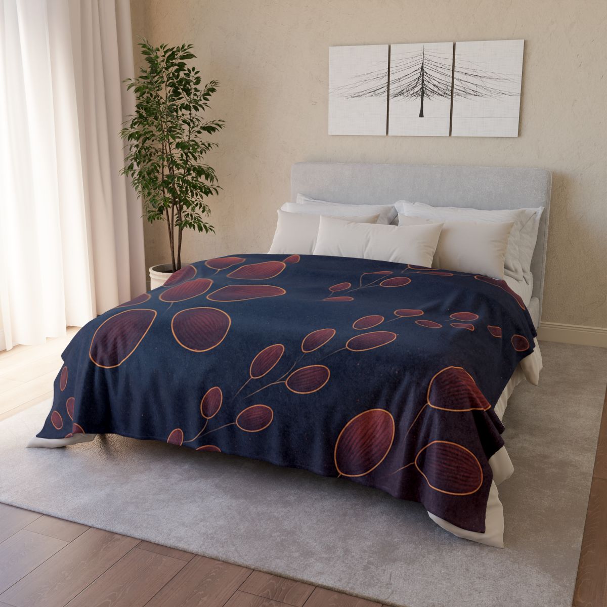 Galactic Seed Cluster decorative home blankets