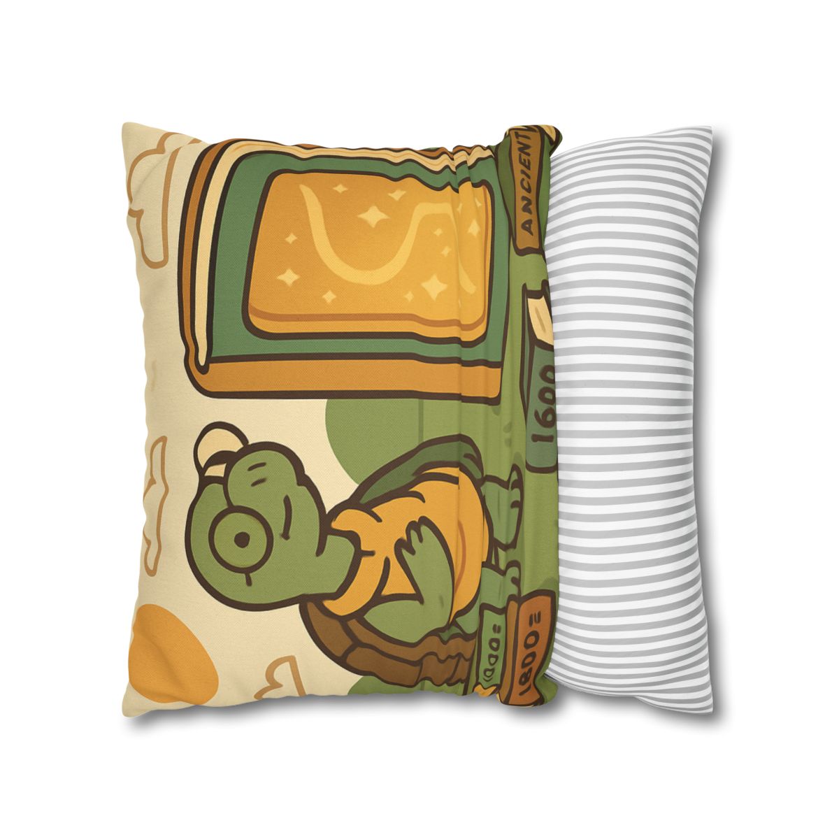 Time Traveling Tortoise Library stylish decorative pillowcases