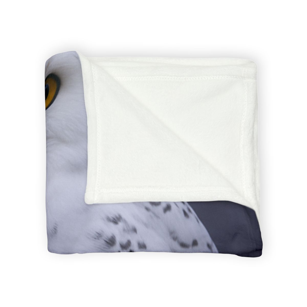 Twilight Watcher Snowy Owl trendy patterned blankets
