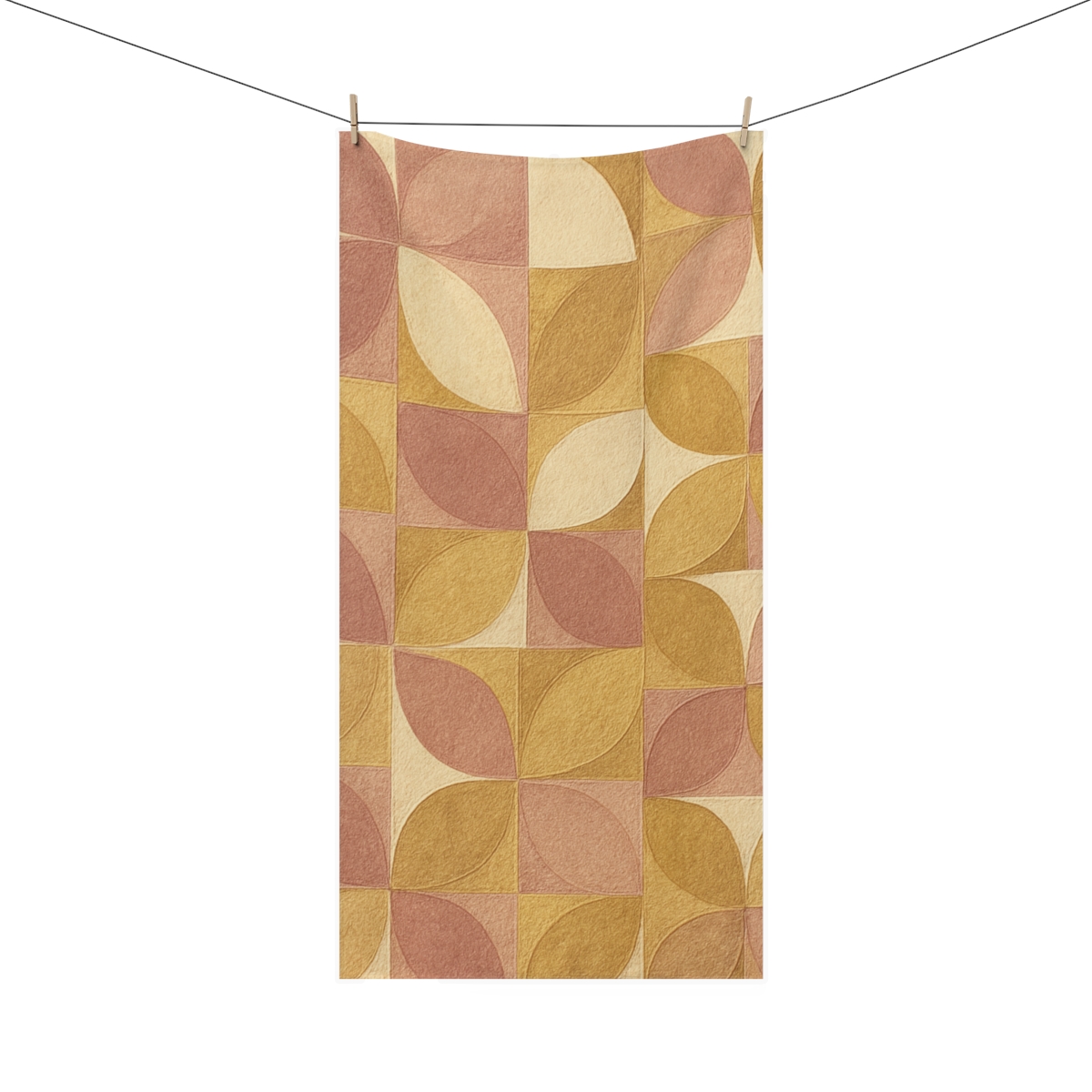 Petal Mosaic Overlay decorative home towelscustom towels