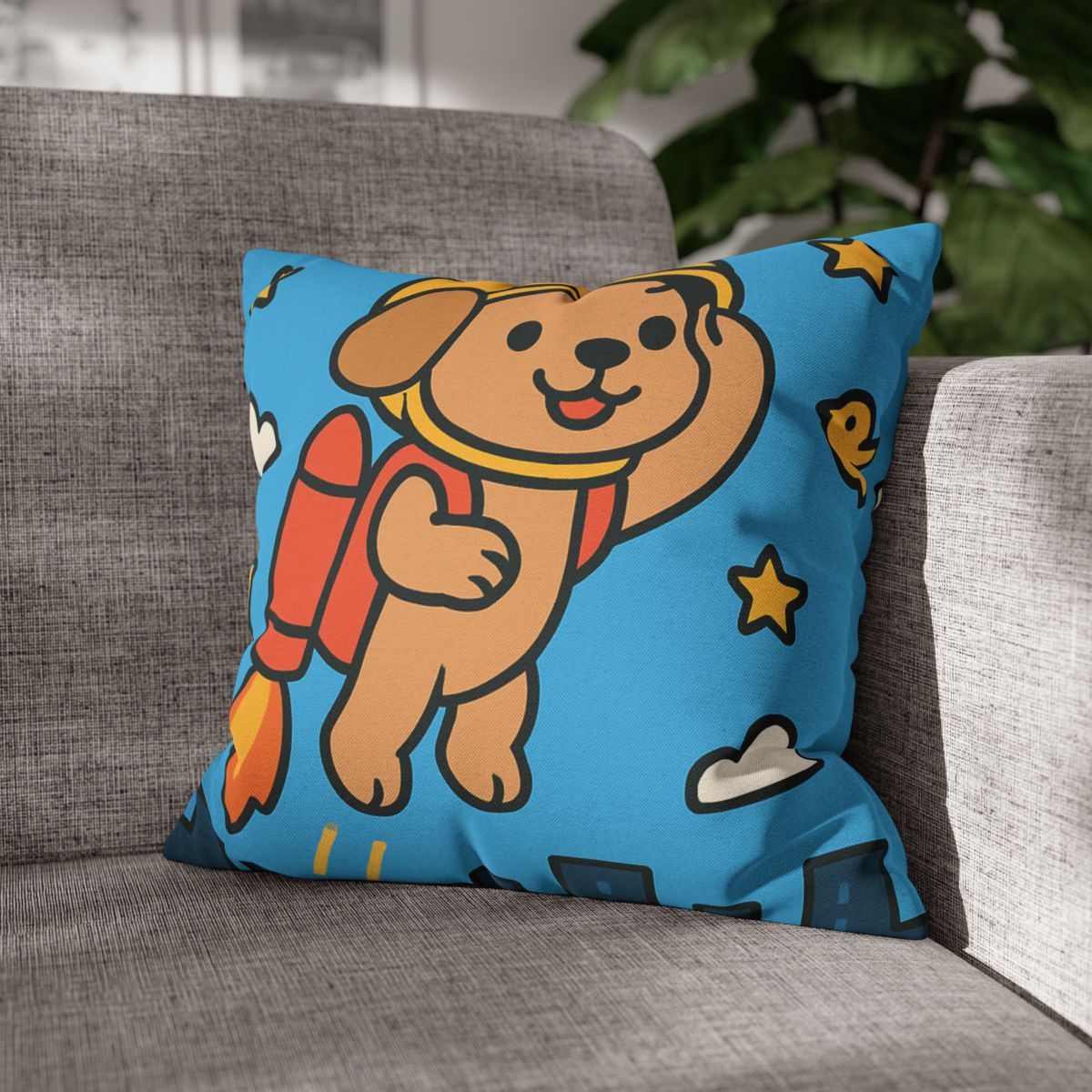 Rocket Puppy Patrol comfortable bedding pillow covers