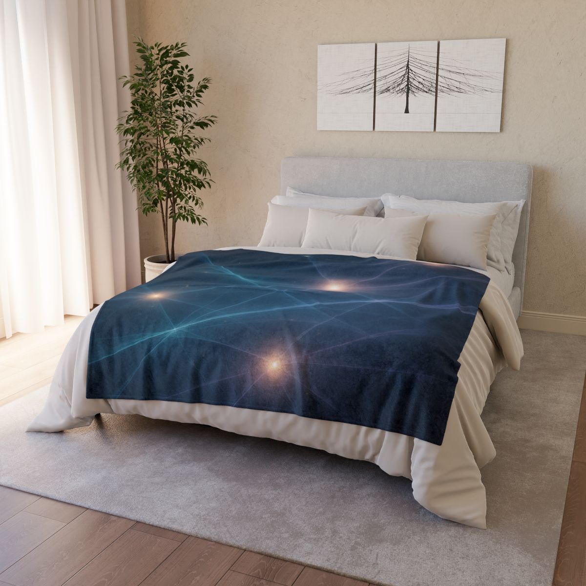 Luminous Web Filament warm winter blankets