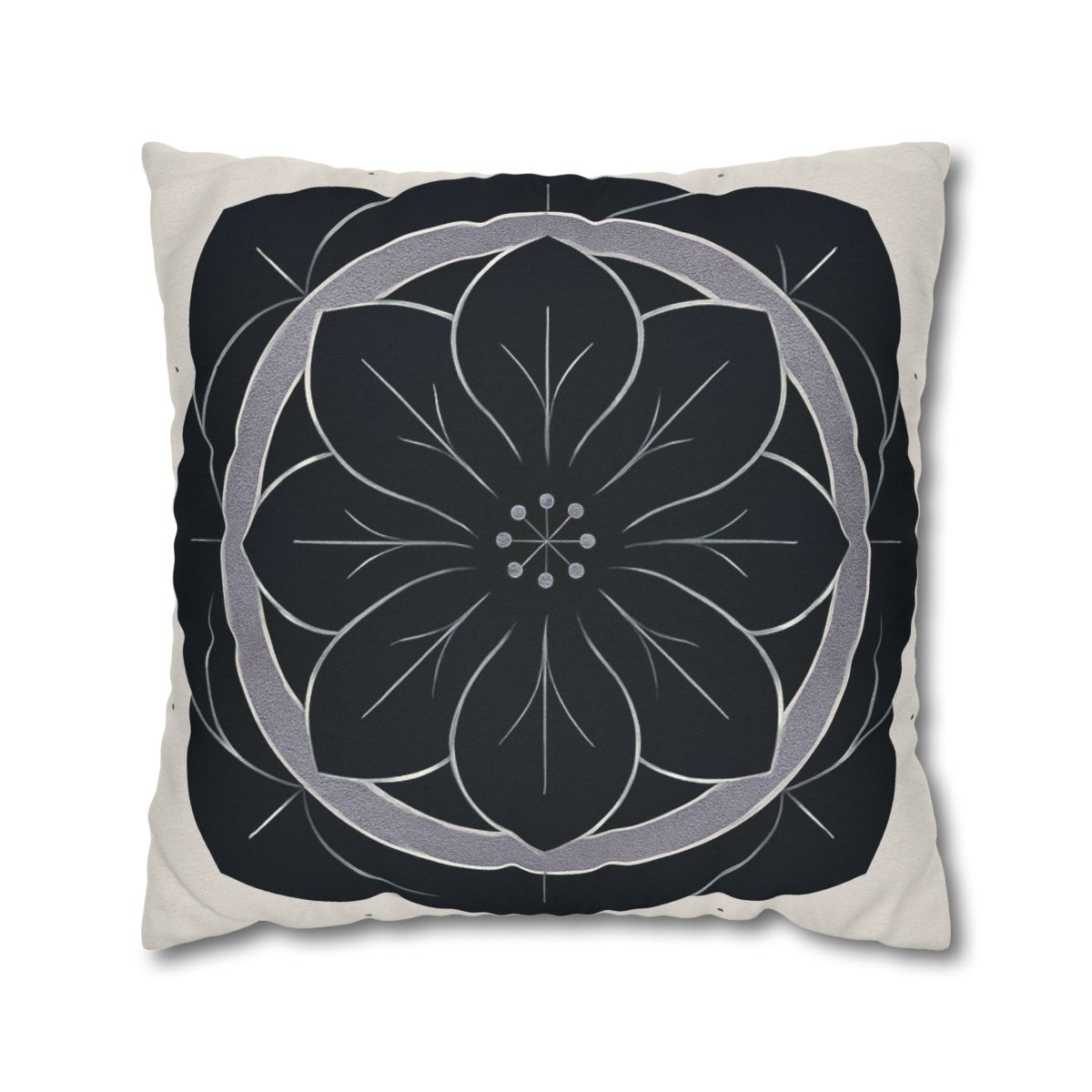 Petal Orbit Rosette personalized pillow covers
