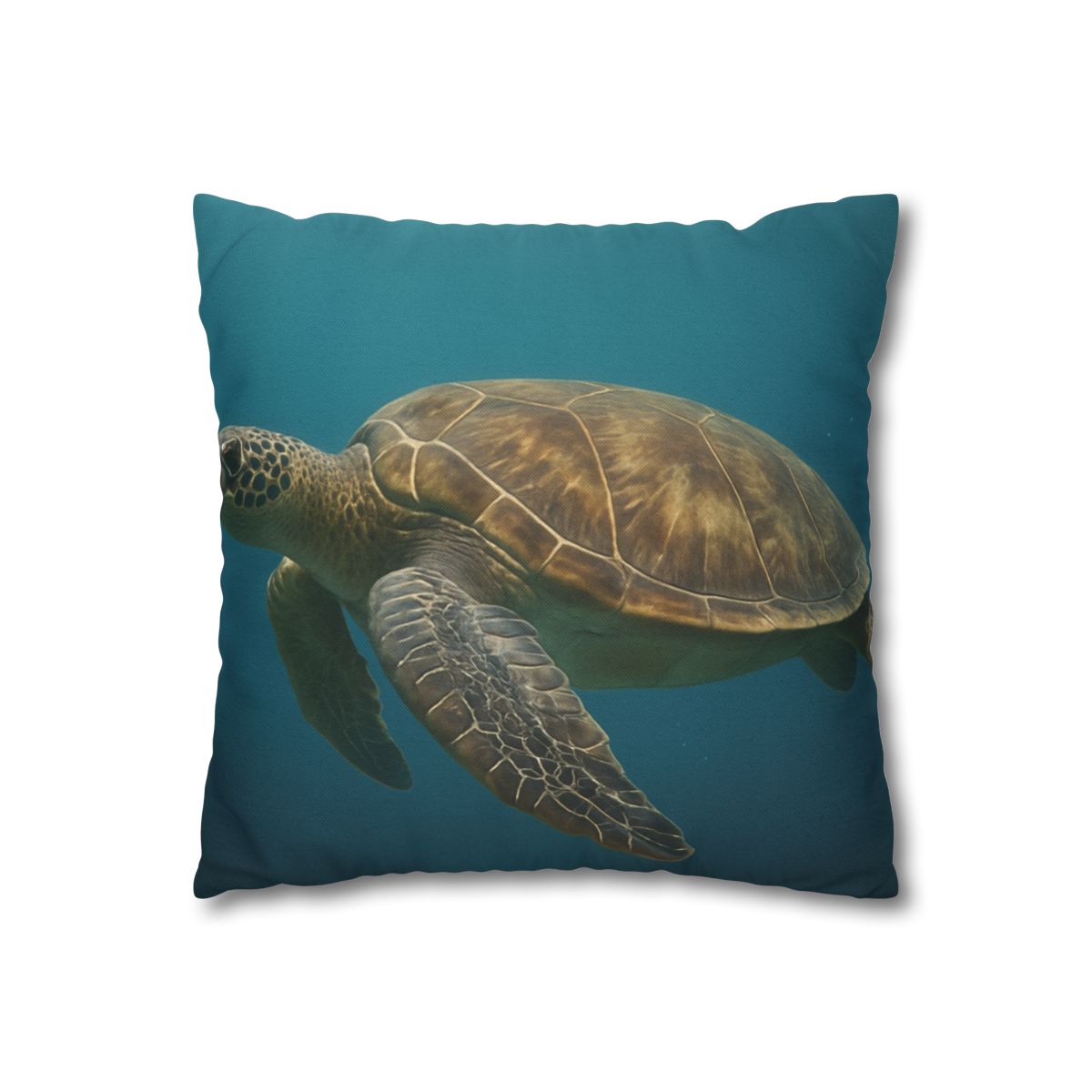Emerald Drift Green Sea Turtle personalized pillow covers