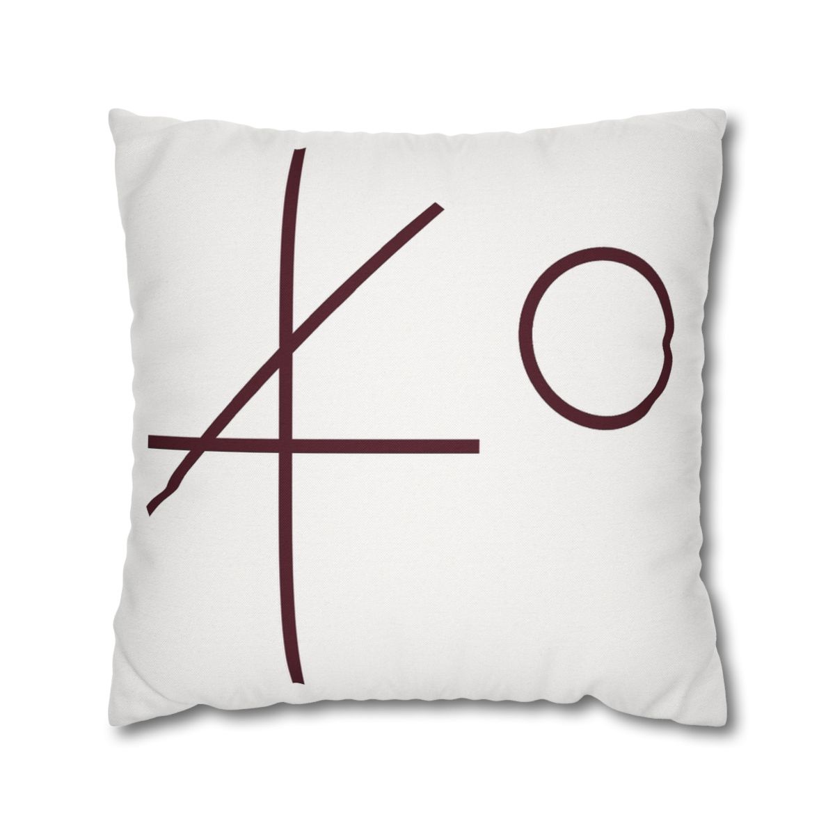 Intersecting Bar Triad With Open Circle unique gift pillow cases