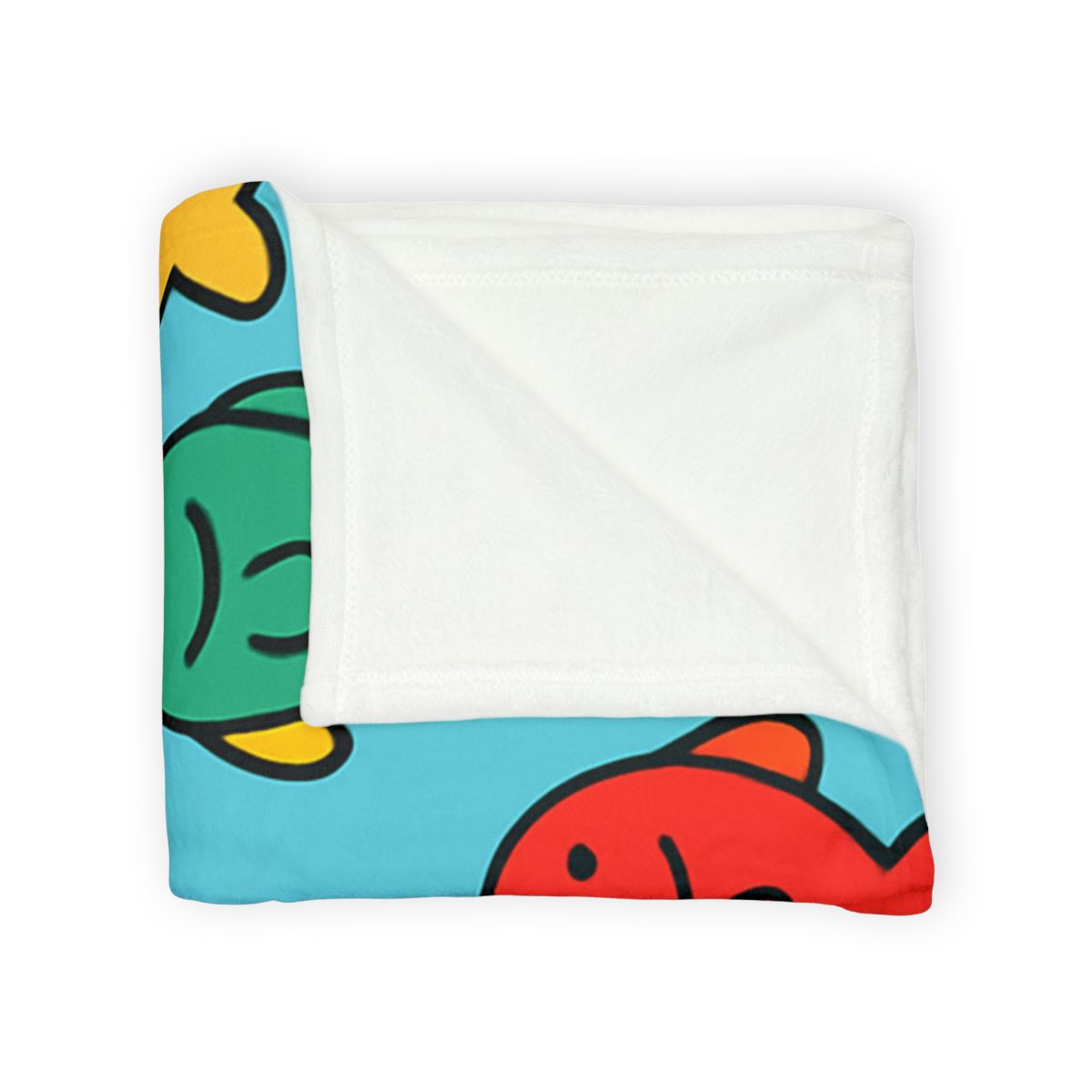 Coral Reef Number Parade personalized cozy blankets