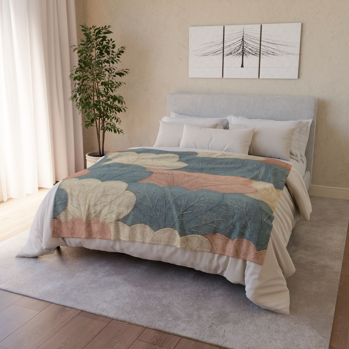 Petal Overlap Tapestry trendy patterned blankets