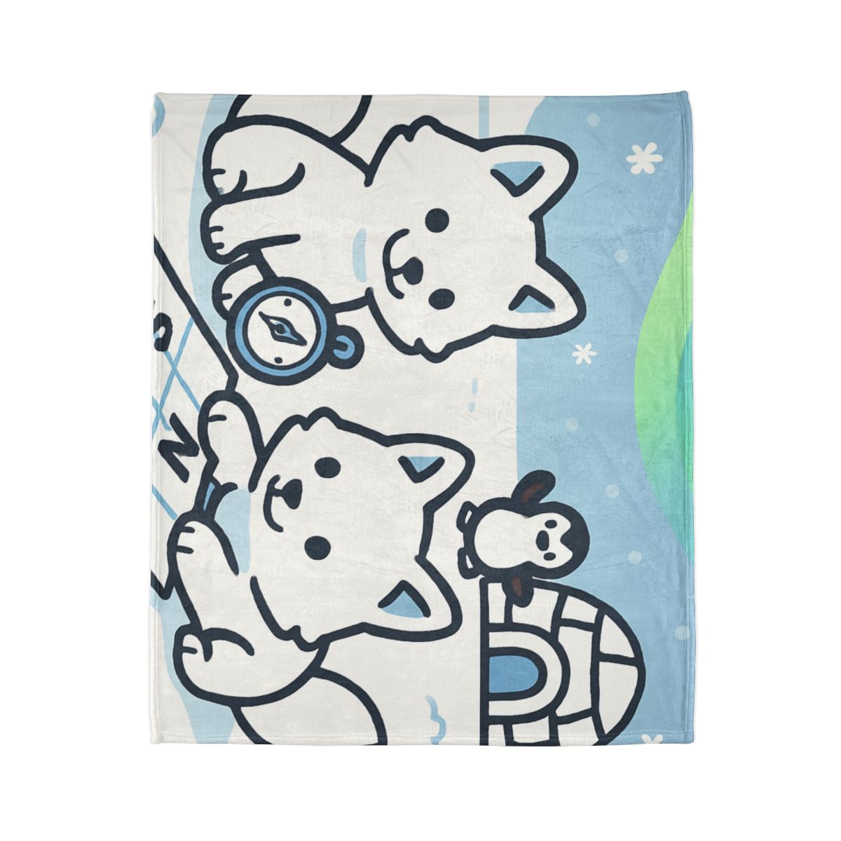 Polar Aurora Map Makers custom blankets