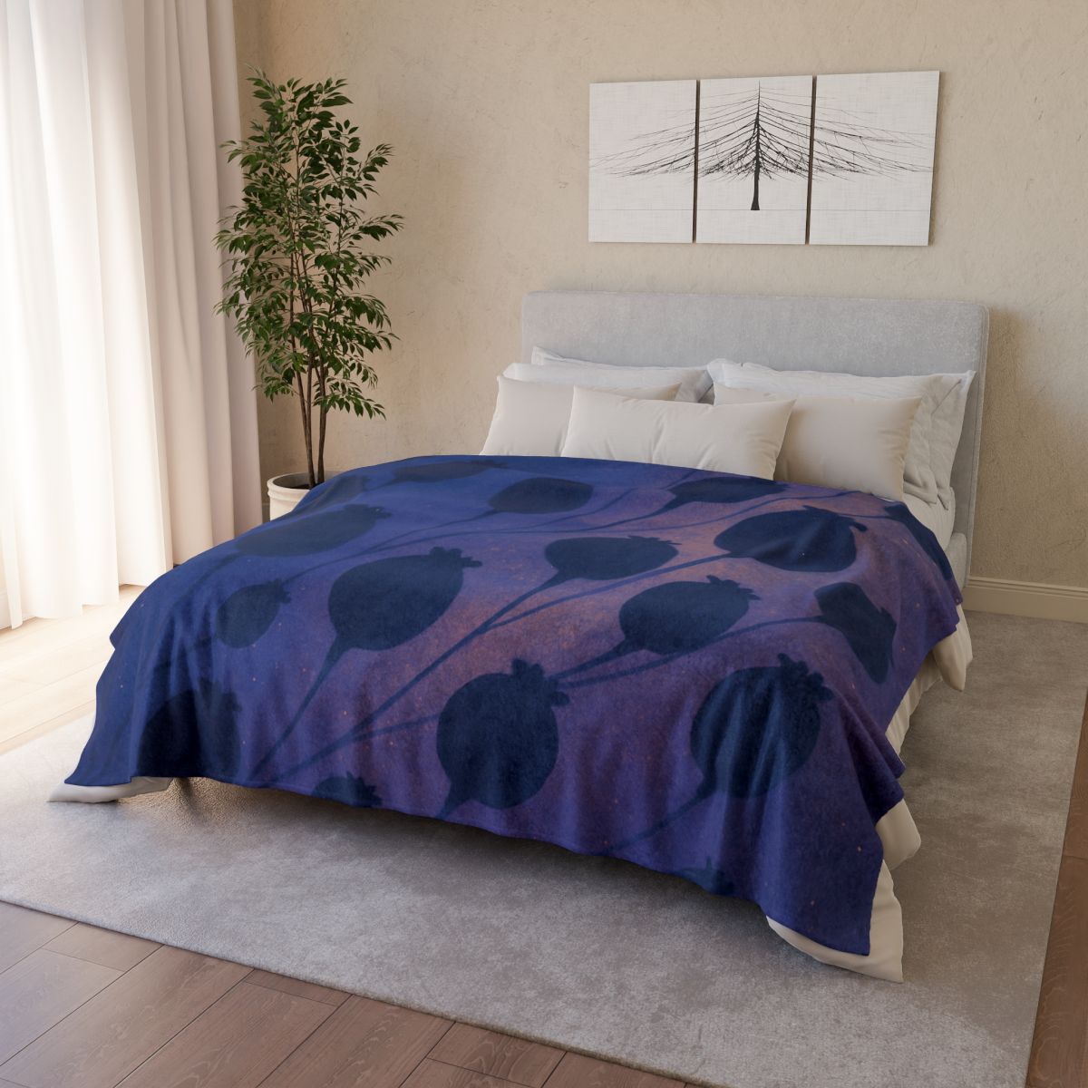 Seed Pod Nebula Clusters trendy patterned blankets