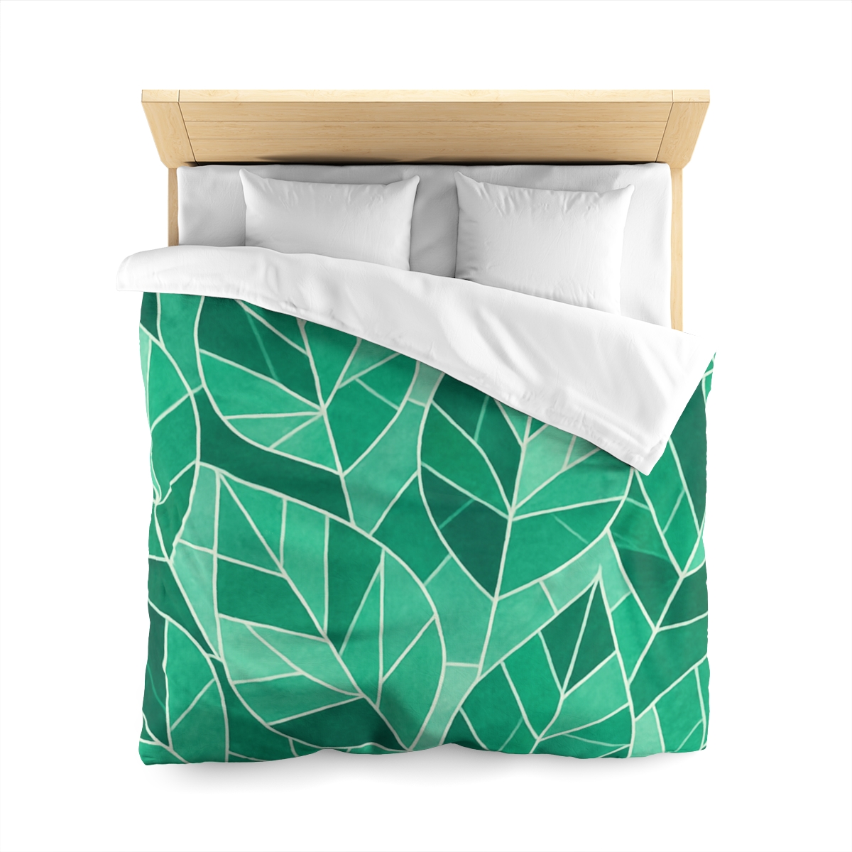 Crystal Leaf Mosaic designer printed duvets