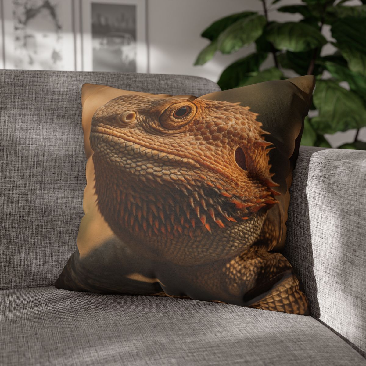 Ember Crest Bearded Dragon comfortable bedding pillow covers