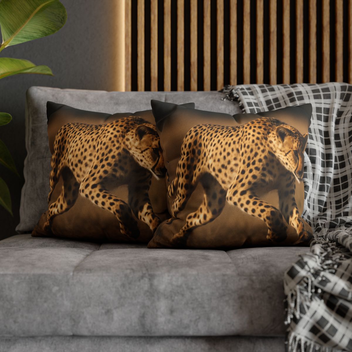 Sun Dash Cheetah personalized pillow covers