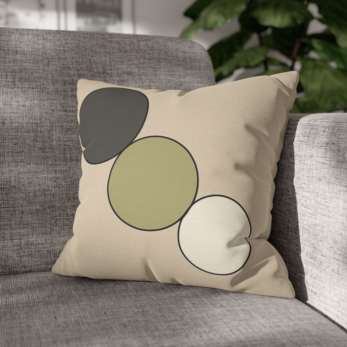 Staggered Trio Of Circles Harmony unique gift pillow cases