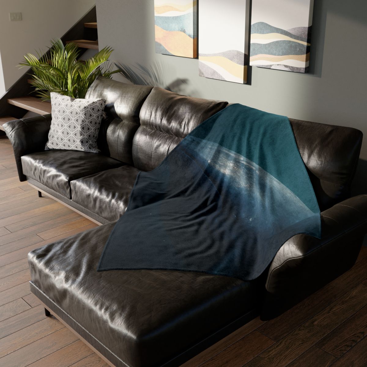 Ocean Song Blue Whale stylish throw blankets