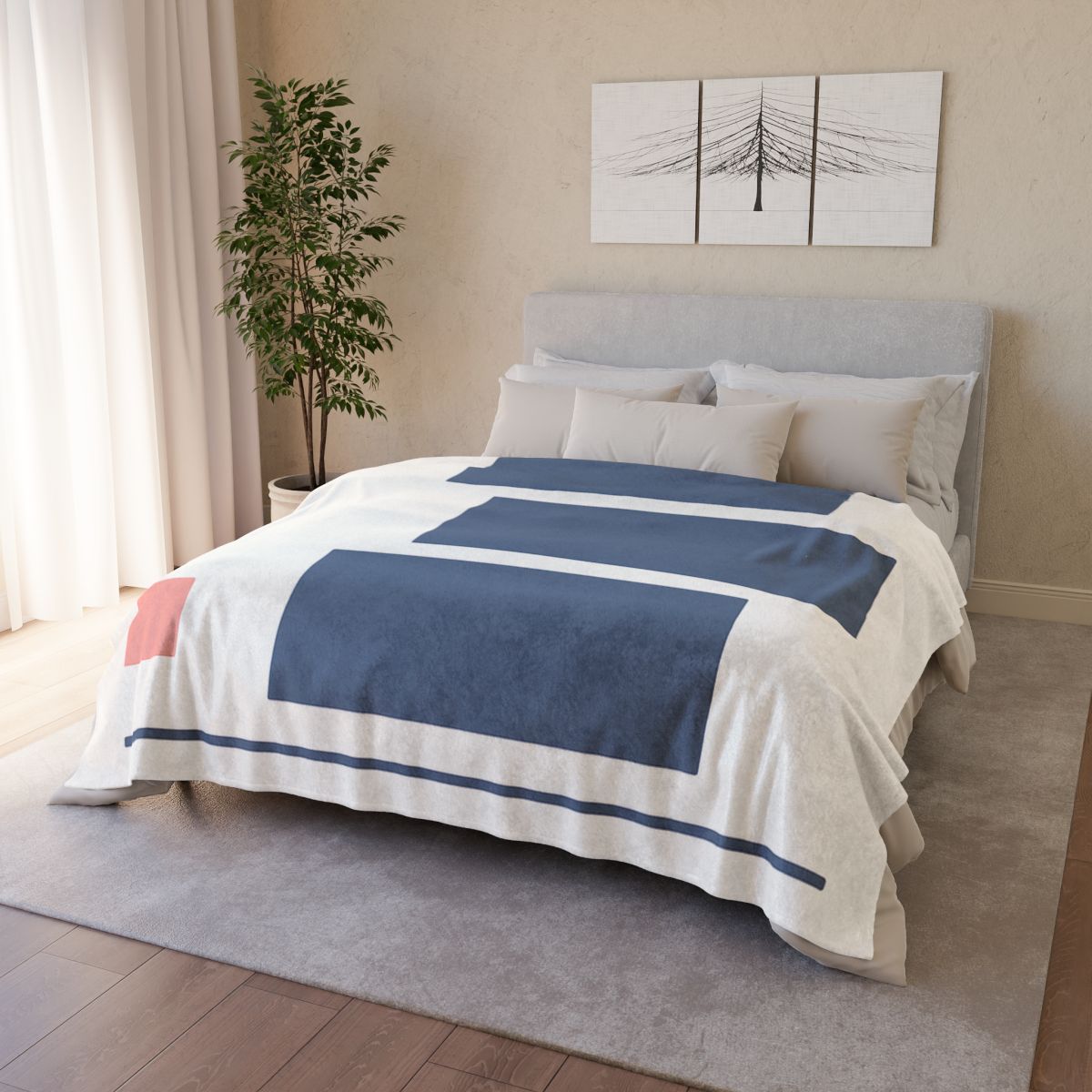 Balanced Rectangle Drift decorative home blankets