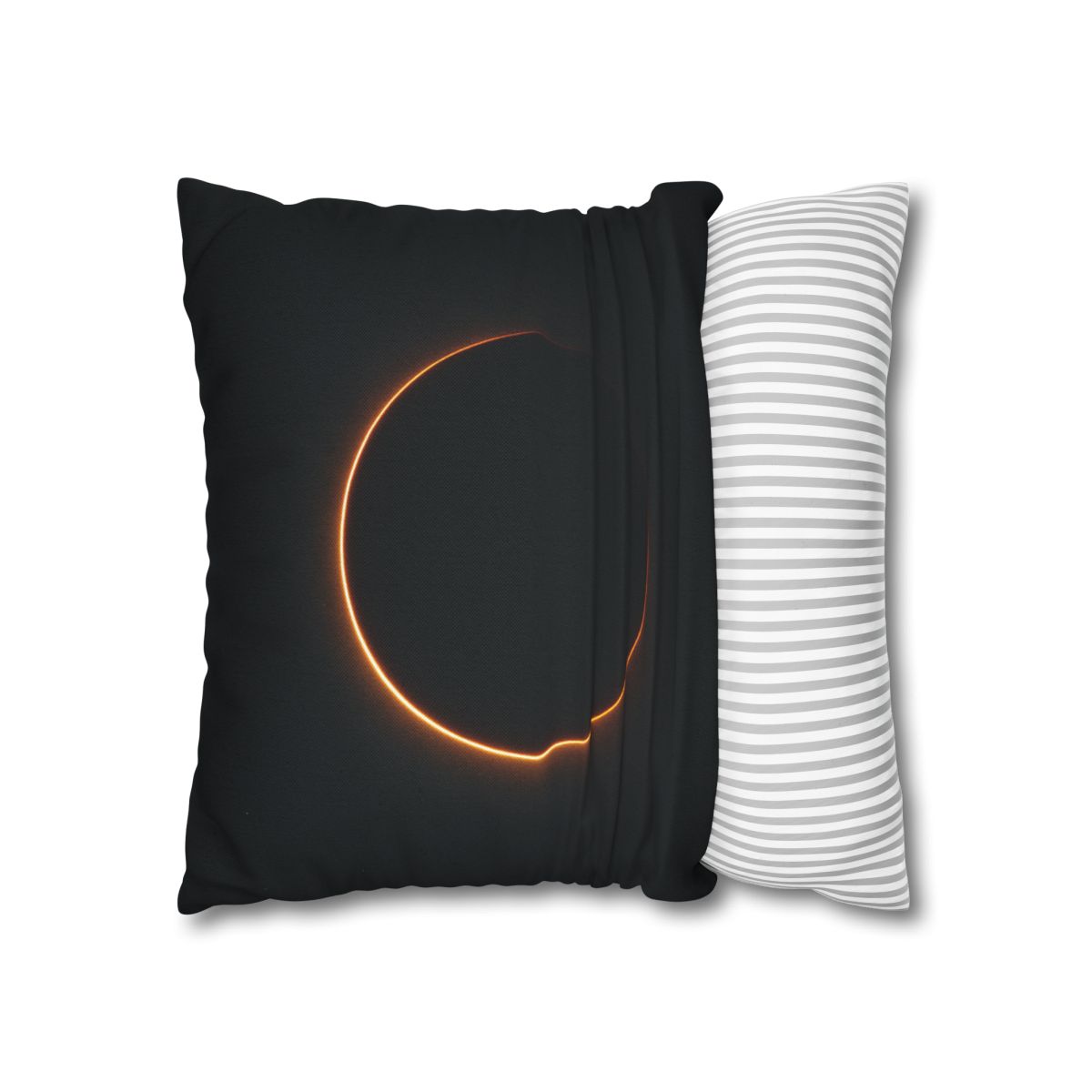 Void Horizon Silhouette Bloom personalized pillow covers