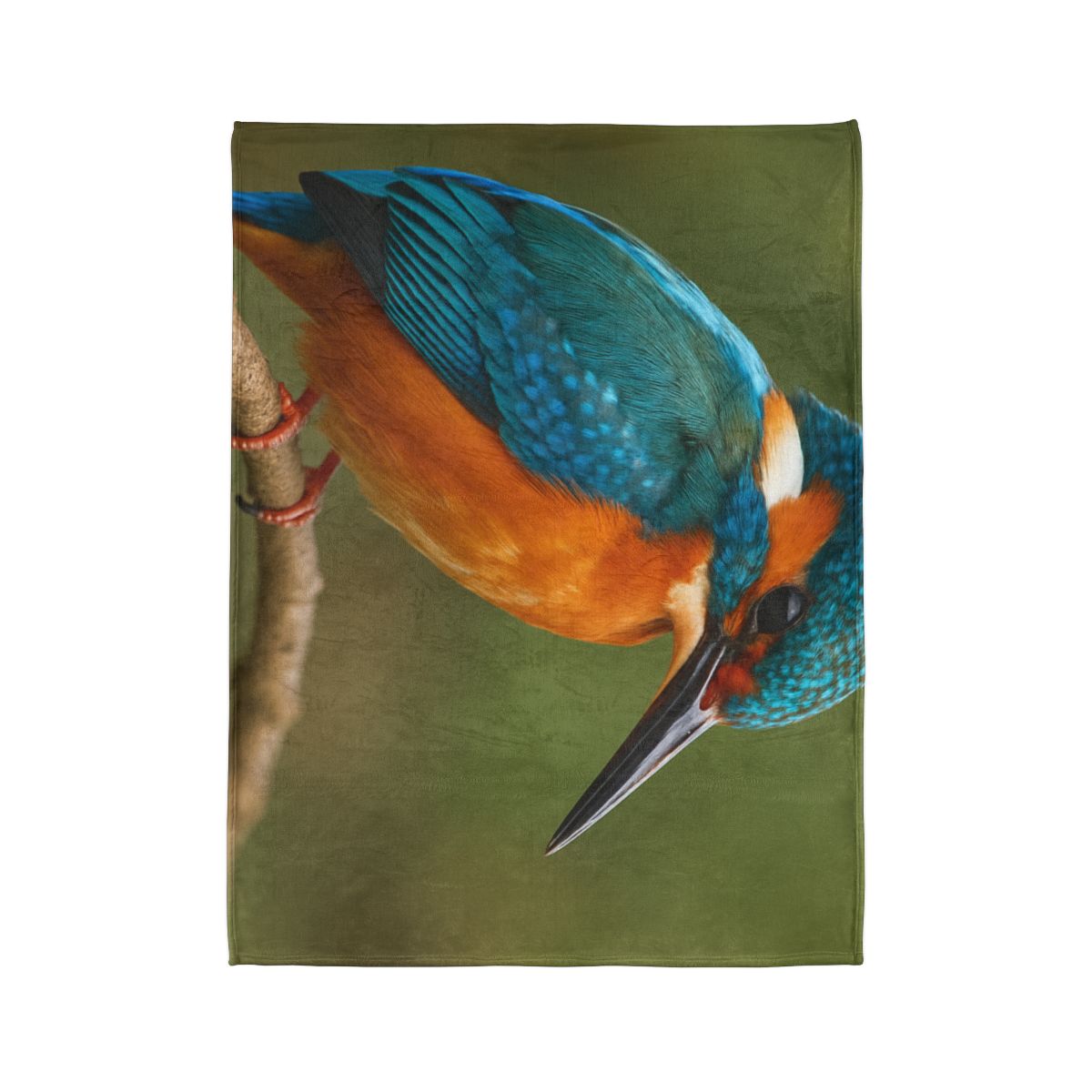 Emerald Flash Kingfisher unique gift blankets