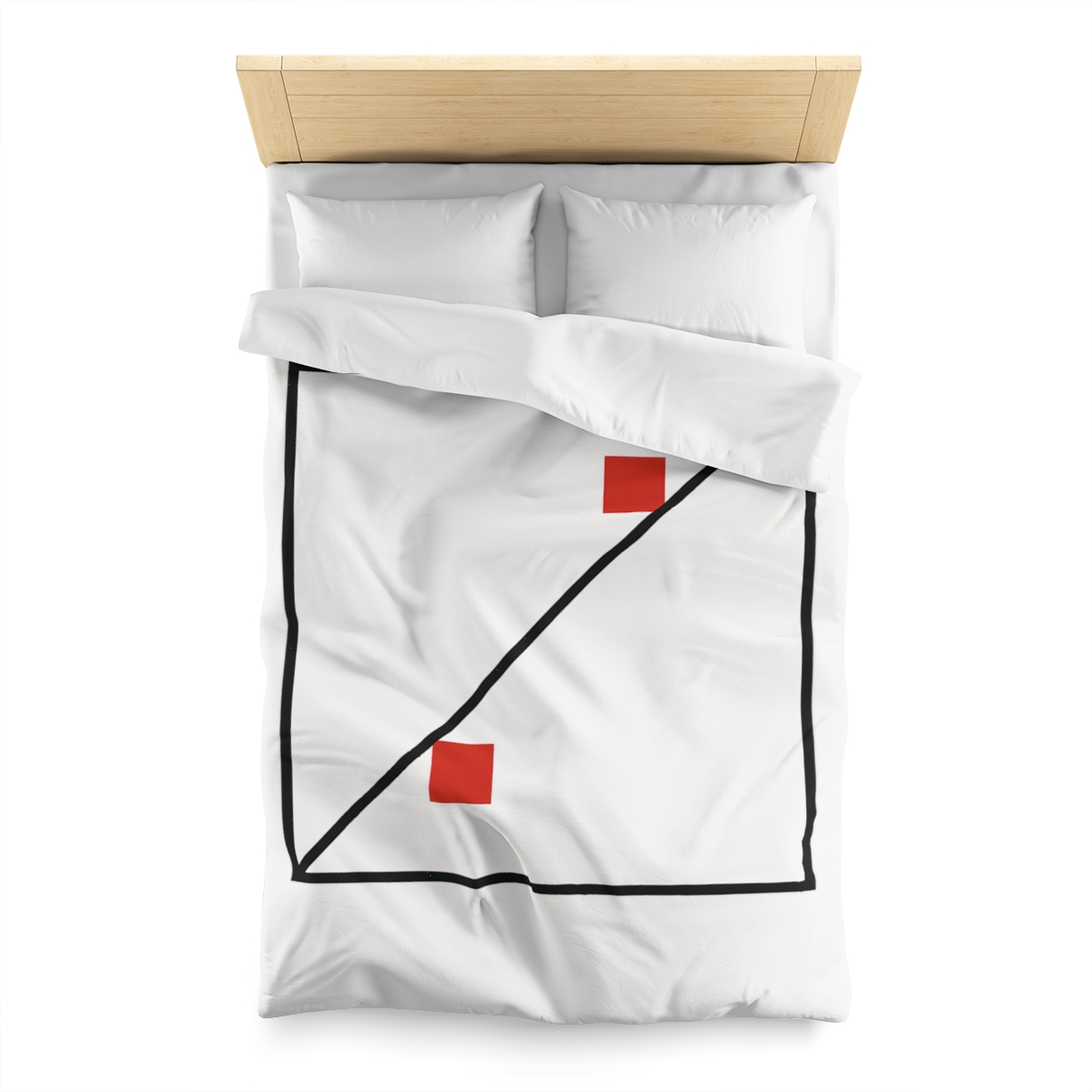 Diagonal Frame Split soft comforter duvets