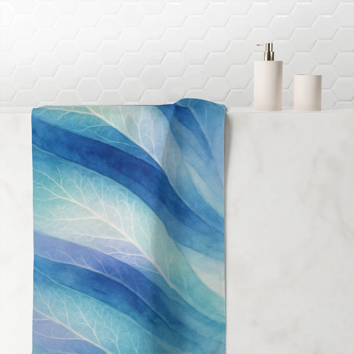 Leaf Vein Aurora Ribbons unique gift towels