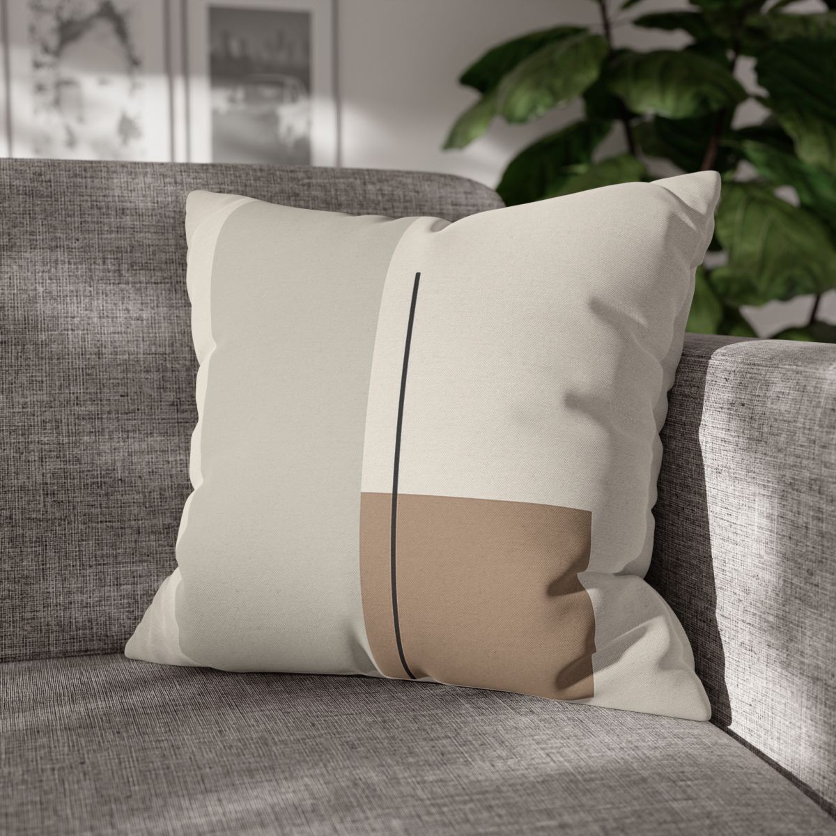 Offset Rectangle Pair With Line custom pillow cases