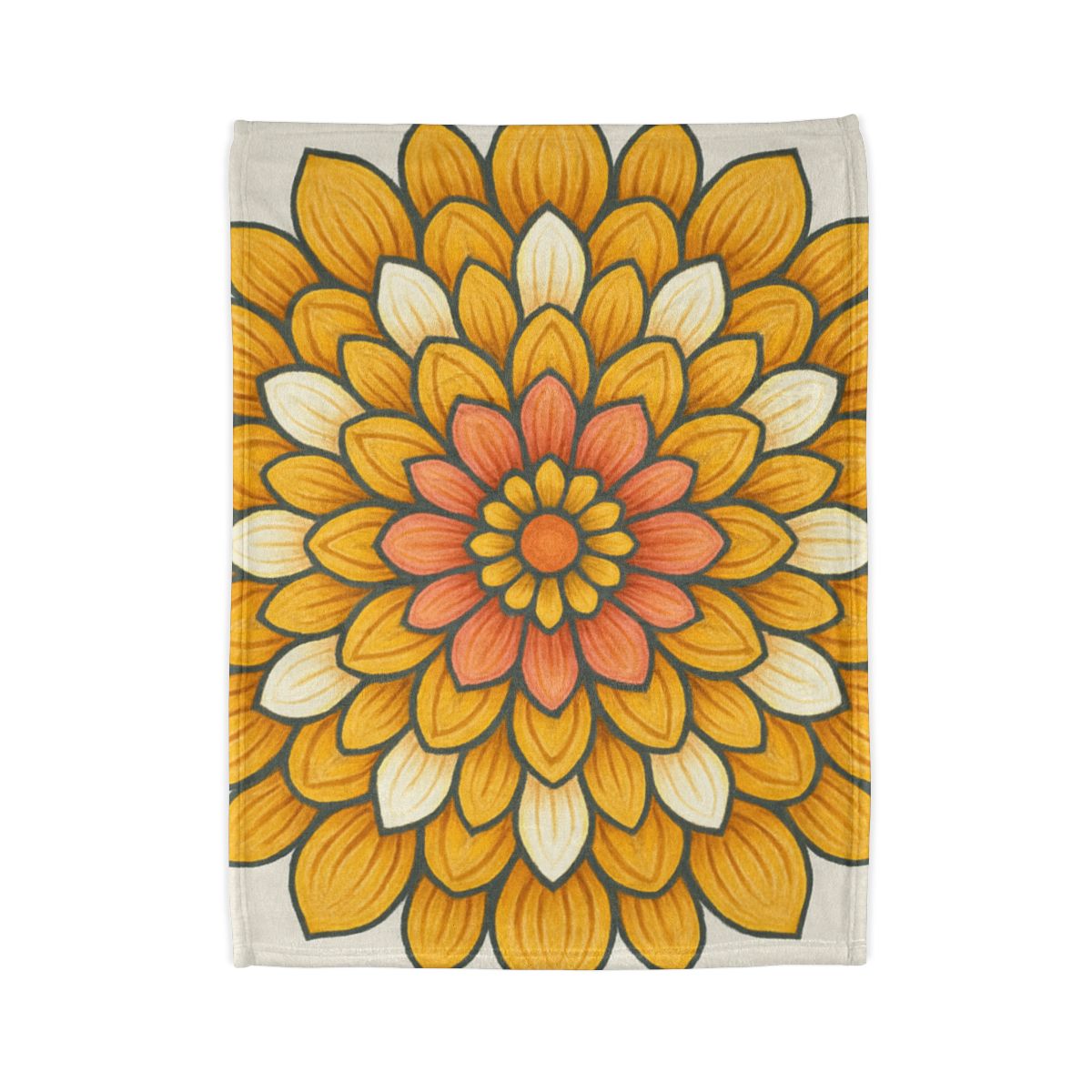 Floret Burst Mandala warm winter blankets
