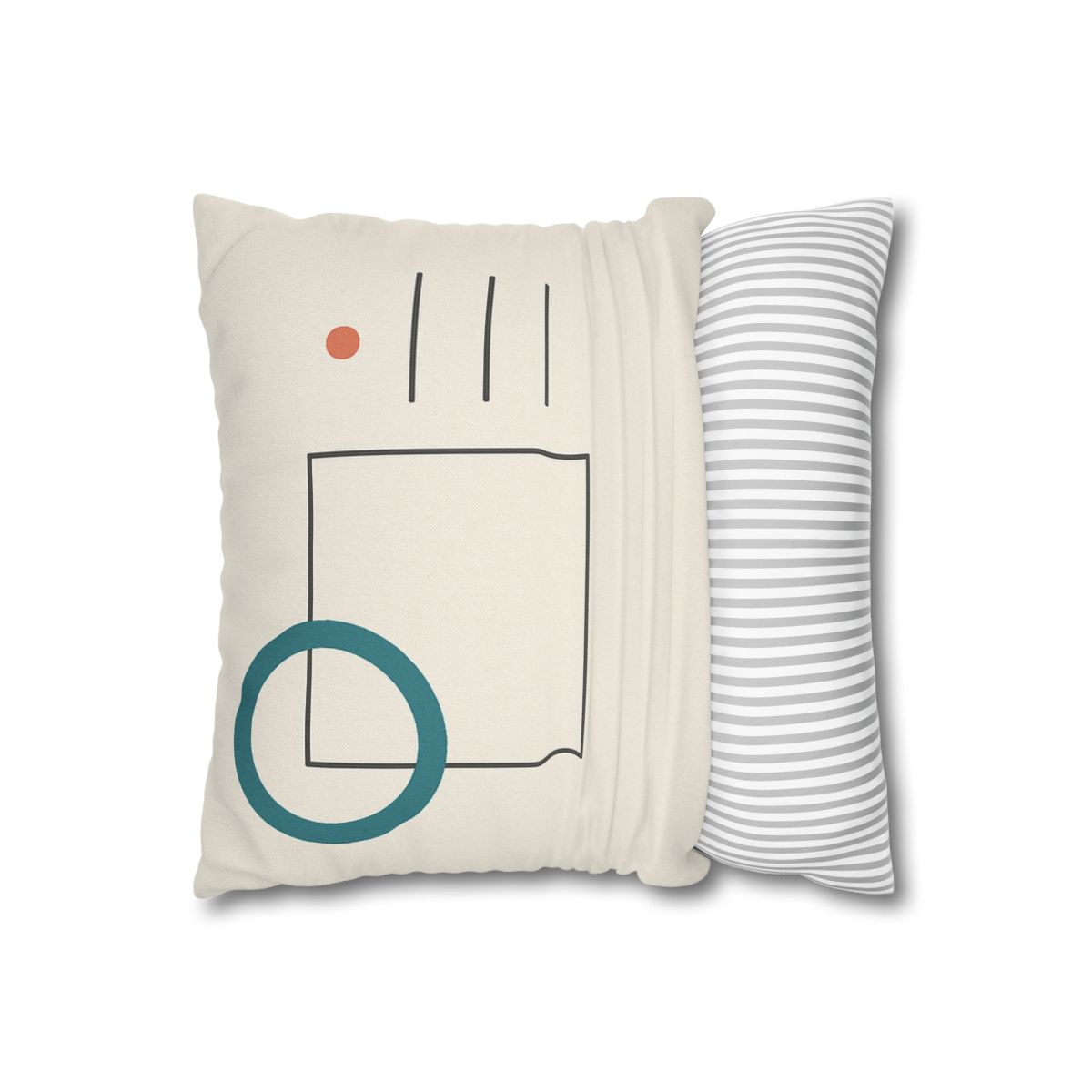 Open Frame With Drifted Ring soft cotton pillow cases