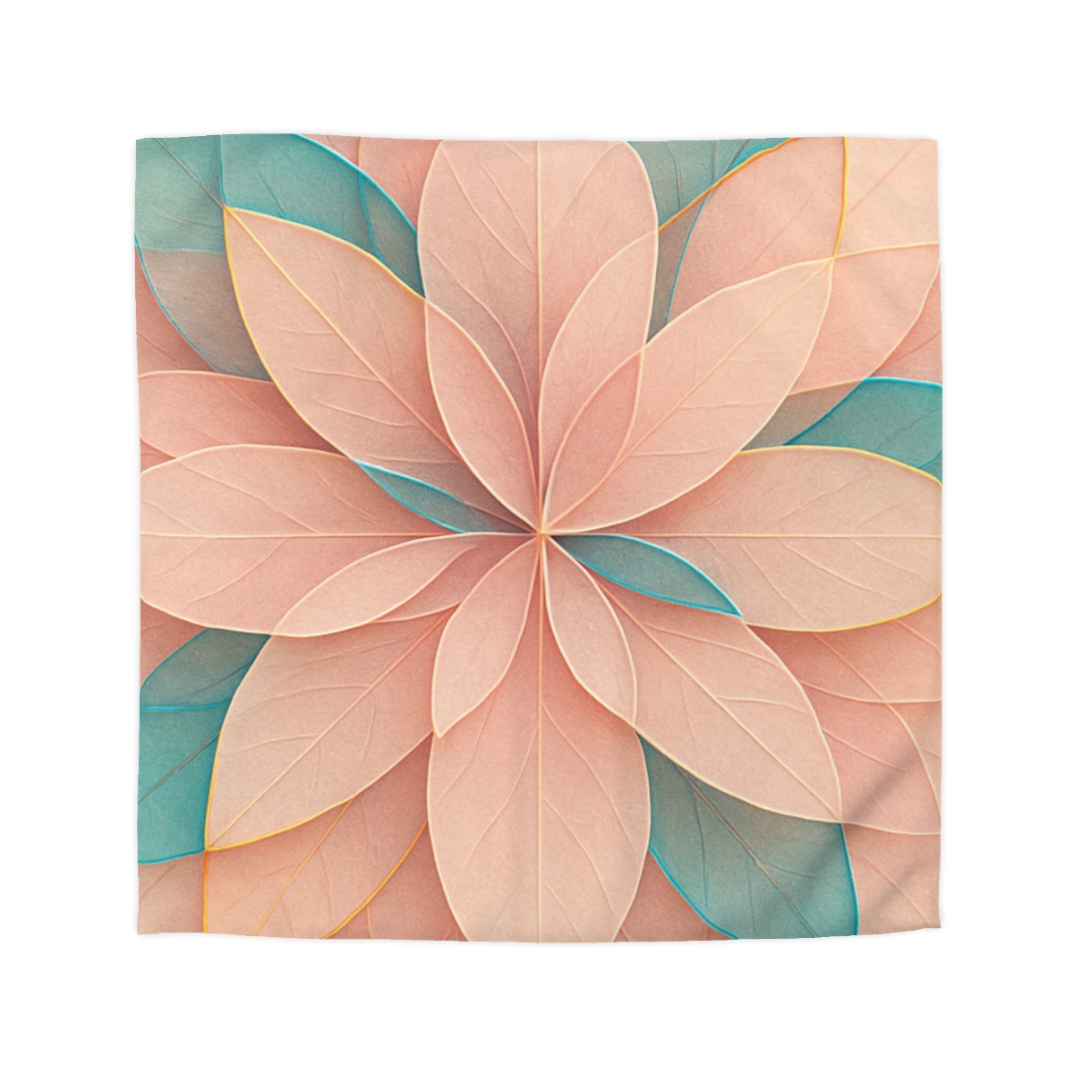 Petal Prism Overlap designer printed duvets