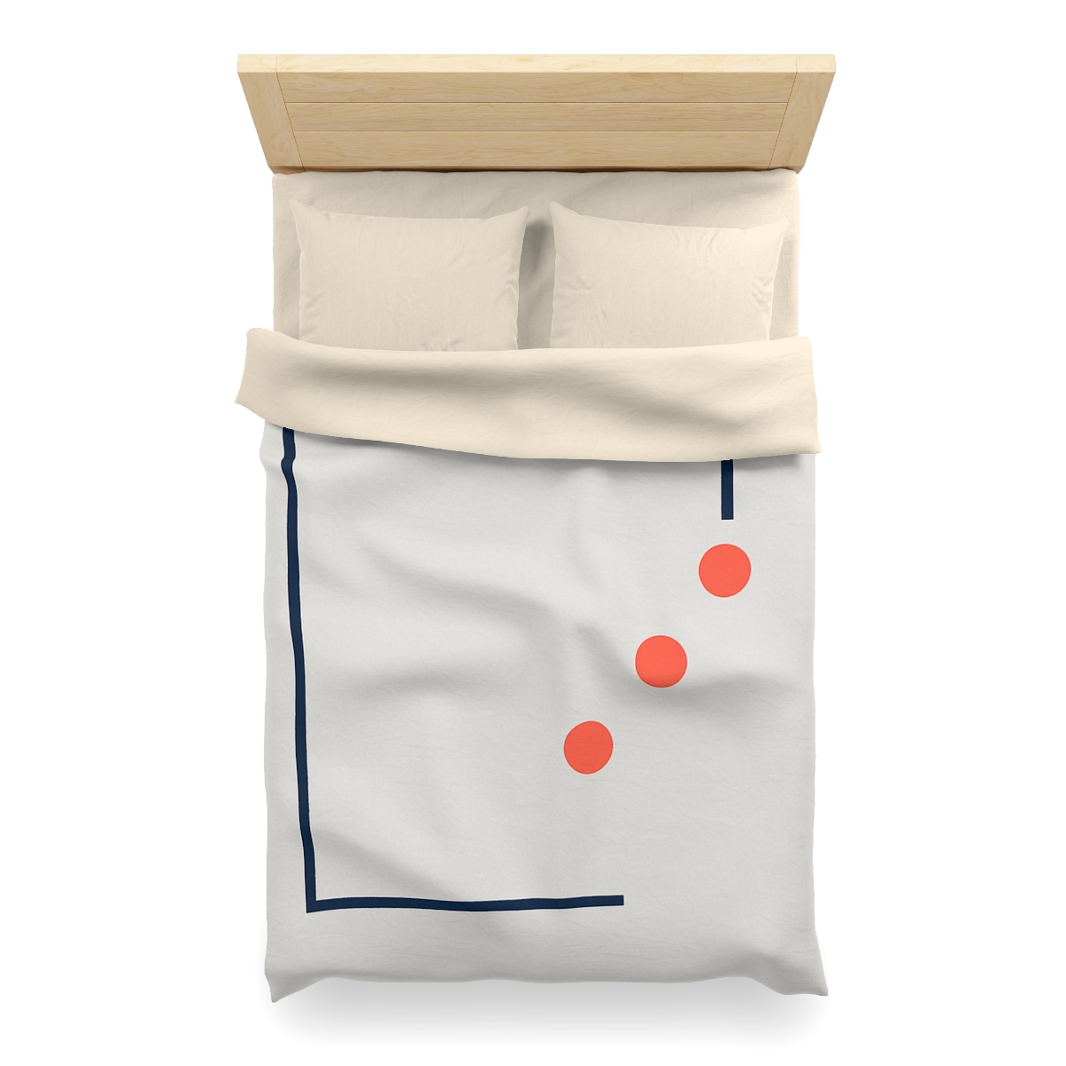 Diagonal Constellation Frame personalized bedding duvets