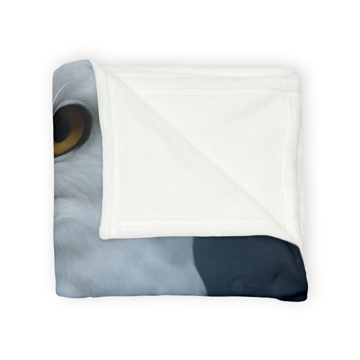 Twilight Watcher Snowy Owl trendy patterned blankets