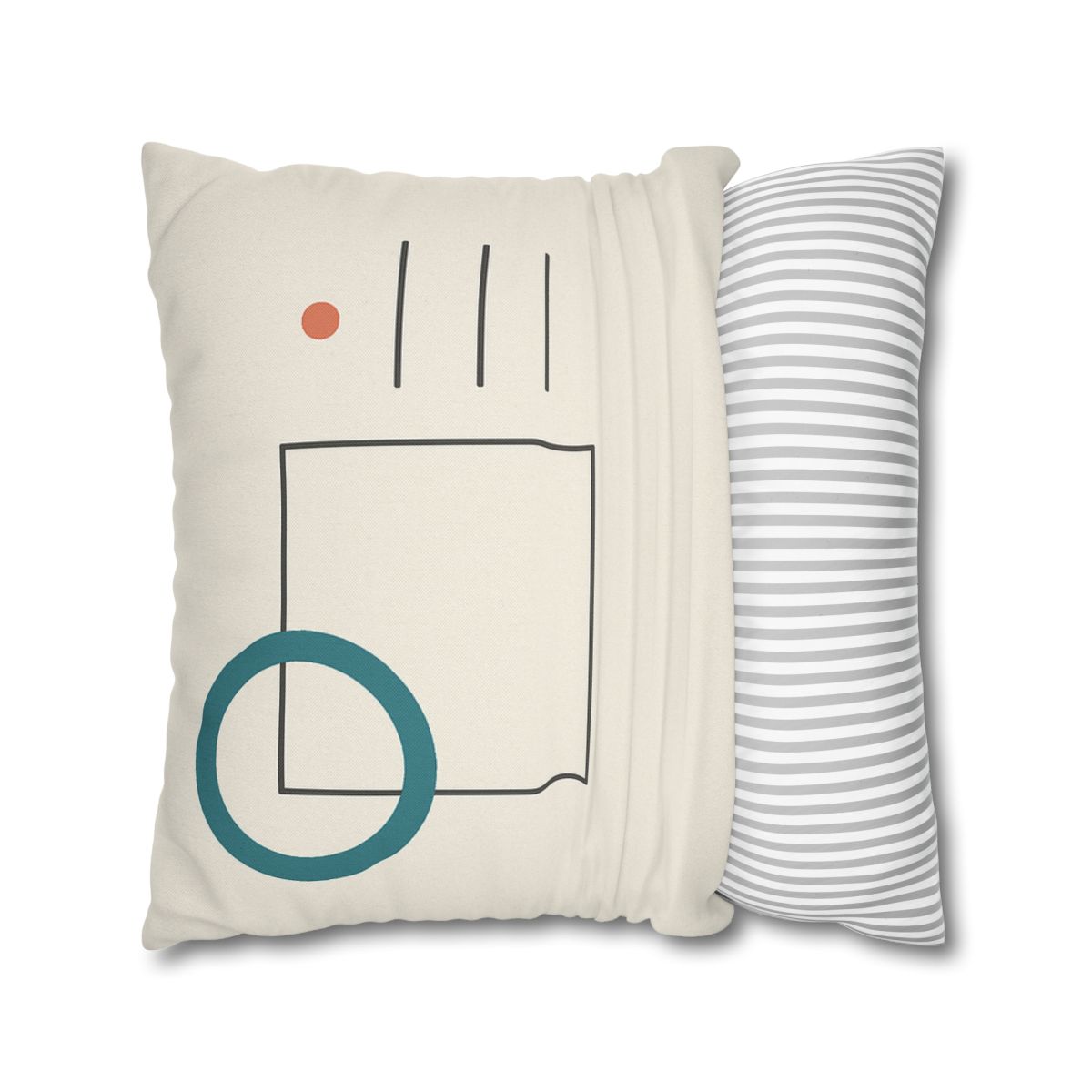 Open Frame With Drifted Ring soft cotton pillow cases