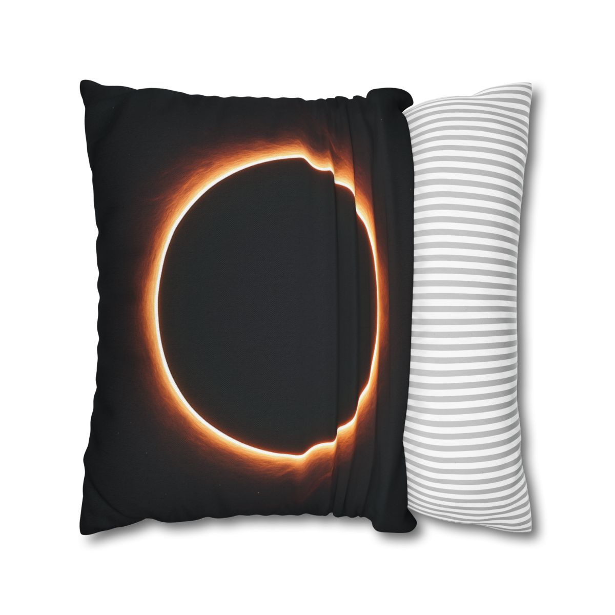Dark Horizon Singularity Glow personalized pillow covers