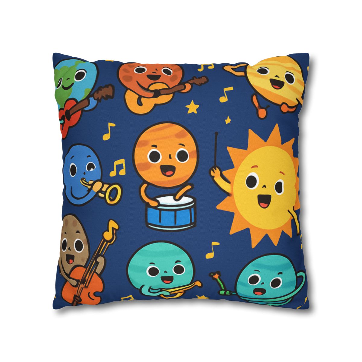 Planetary Music Band designer print pillow cases