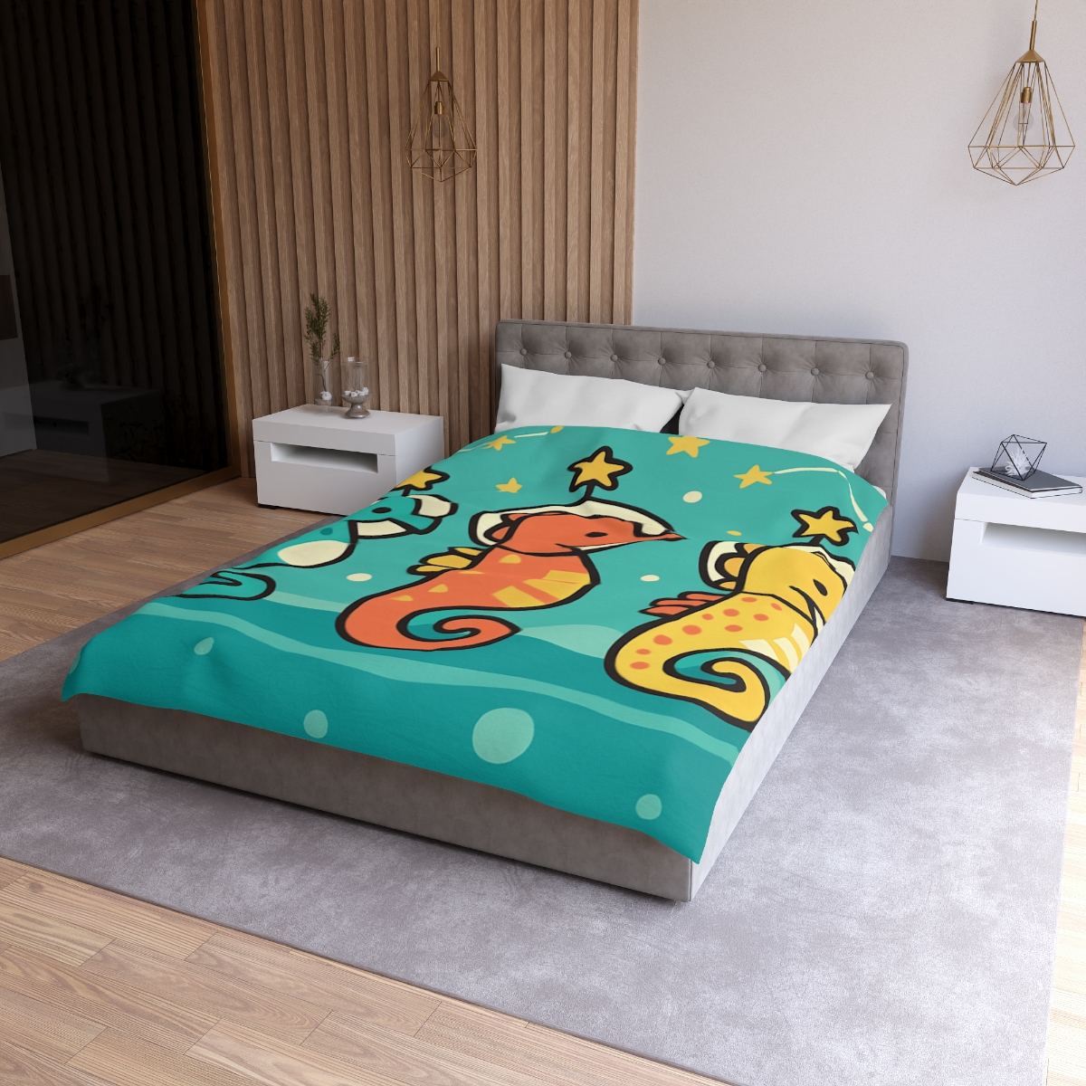 Starship Seahorse Parade trendy bedroom duvets