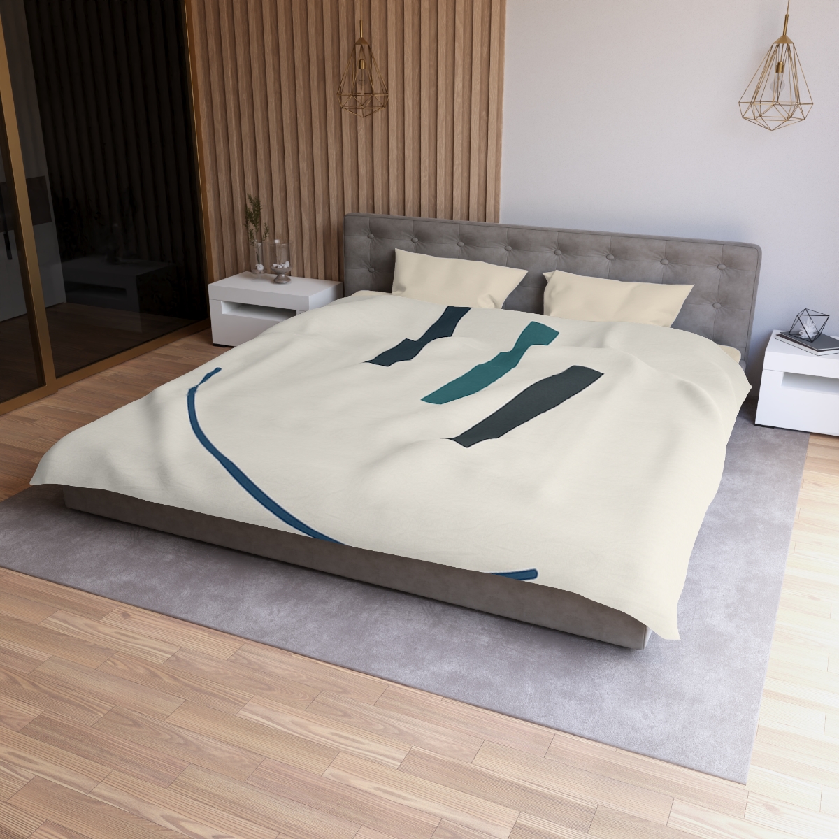 Orbit Pause Rectangles unique patterned duvets