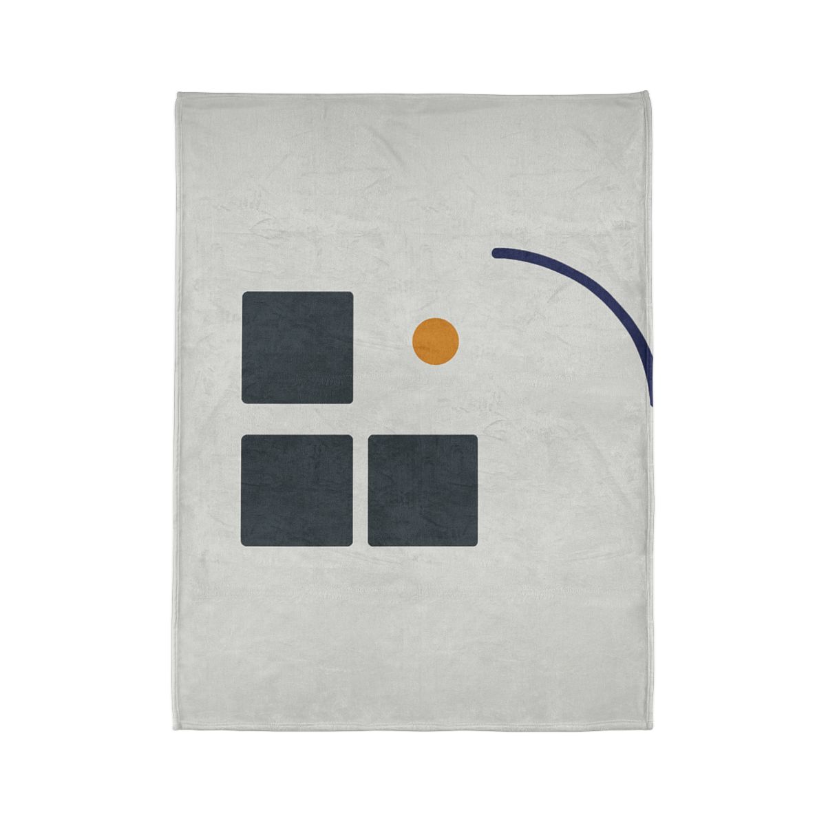 Missing Cell Grid With Offset Arc soft fleece blankets