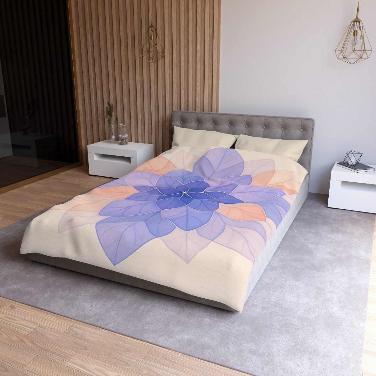 Petal Prism Lattice soft comforter duvets