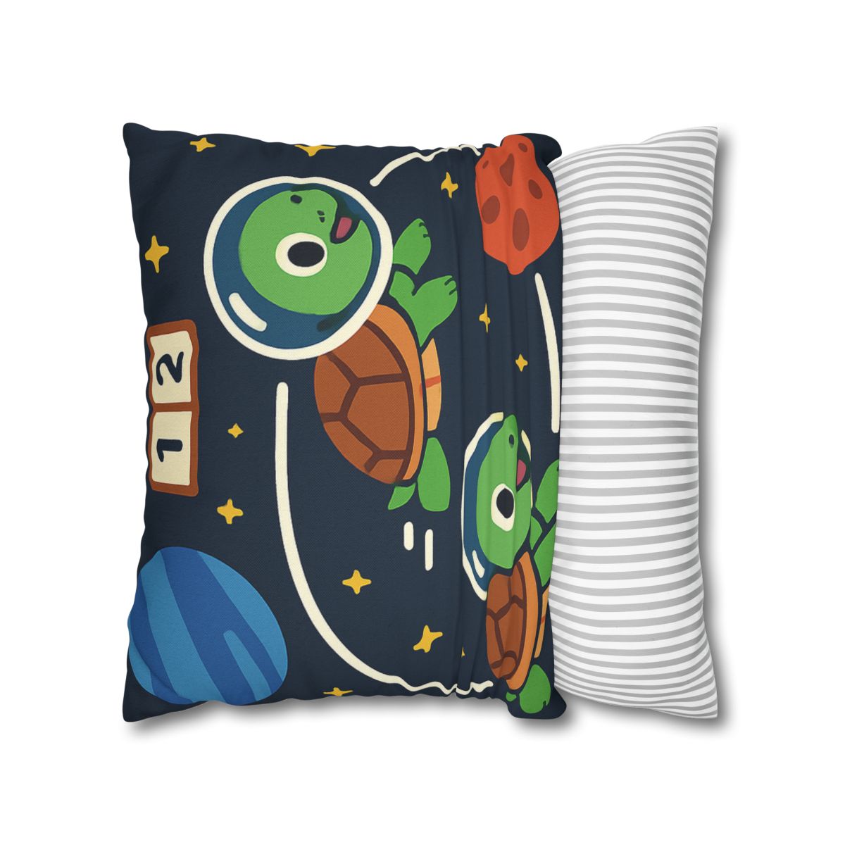 Time Dilation Turtle Race Across Star Track personalized pillow covers