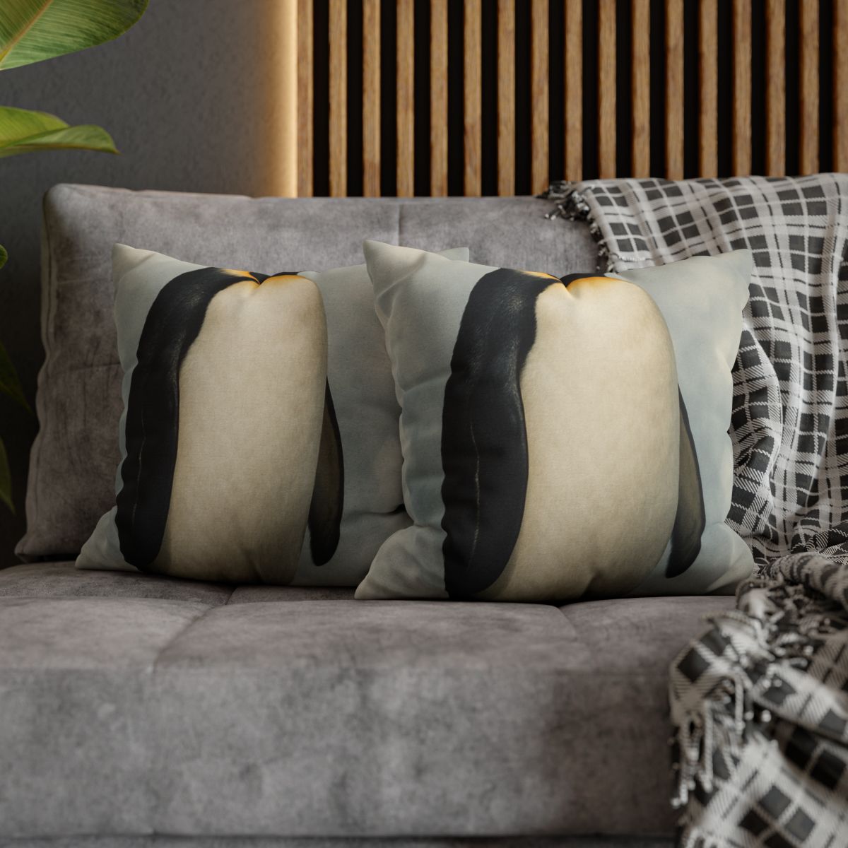 Frost Hush Emperor Penguin trendy patterned pillow cases