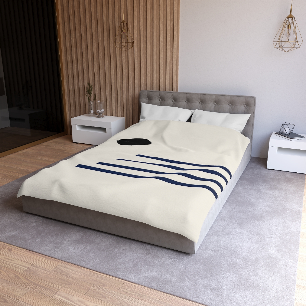 Quiet Orbit Bar Quartet unique patterned duvets