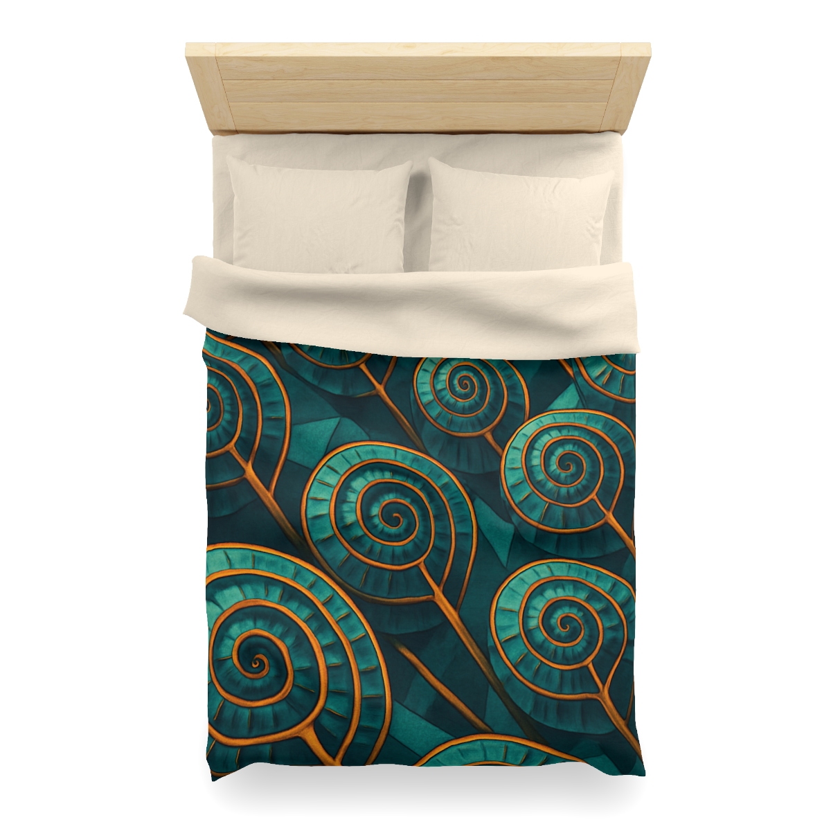 Spiral Seed Pod Matrix personalized bedding duvets