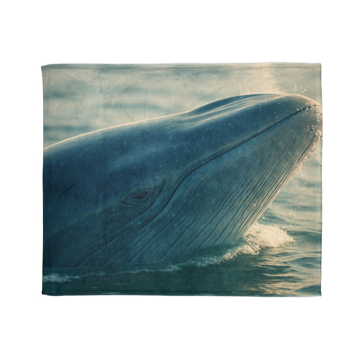 Ocean Song Blue Whale personalized cozy blankets