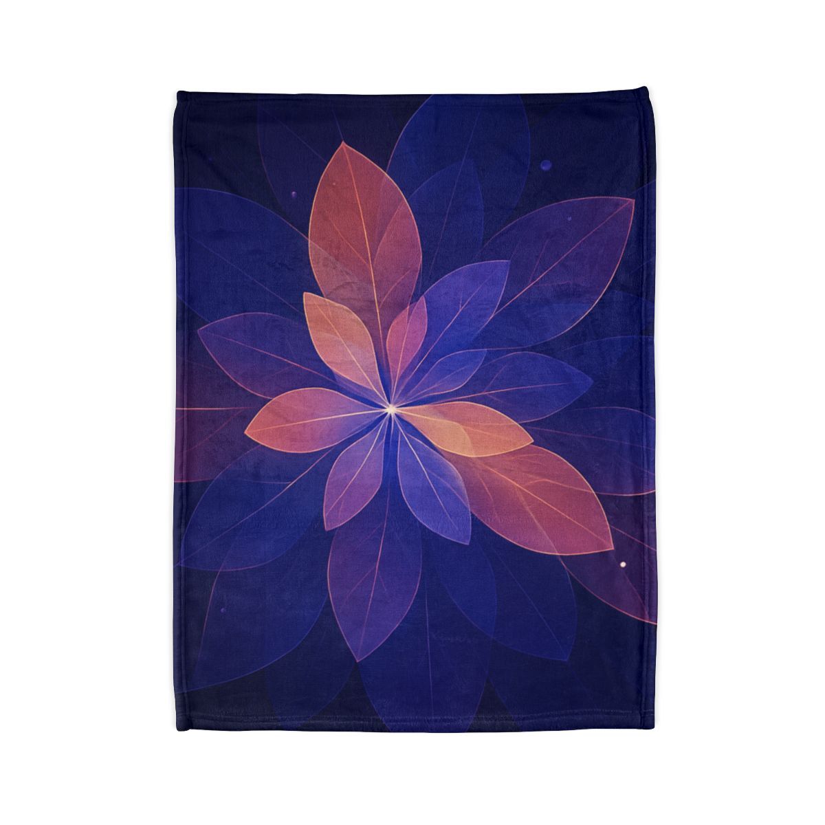 Petal Prism Overlap decorative home blankets