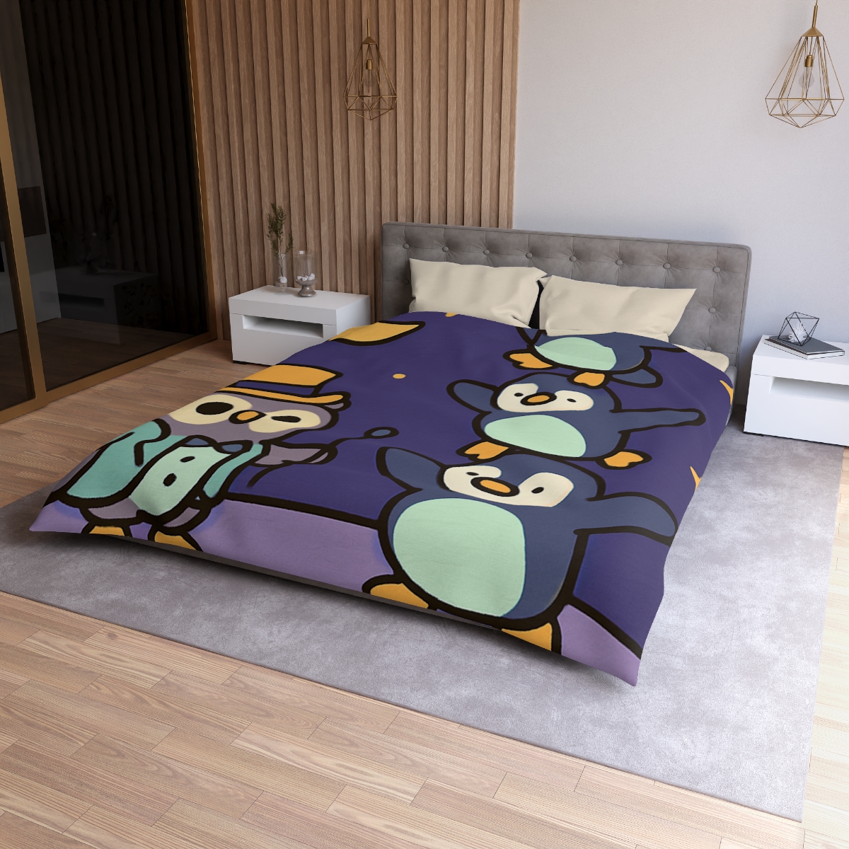 Moonlight Feather Circus stylish duvet covers