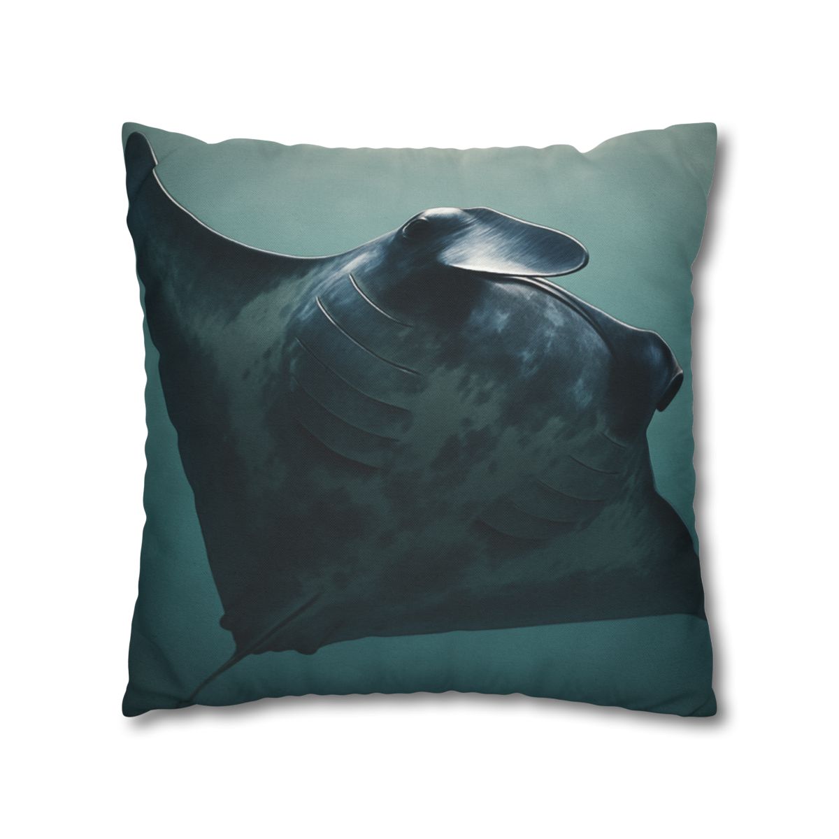 Nebula Glide Giant Manta Ray soft cotton pillow cases